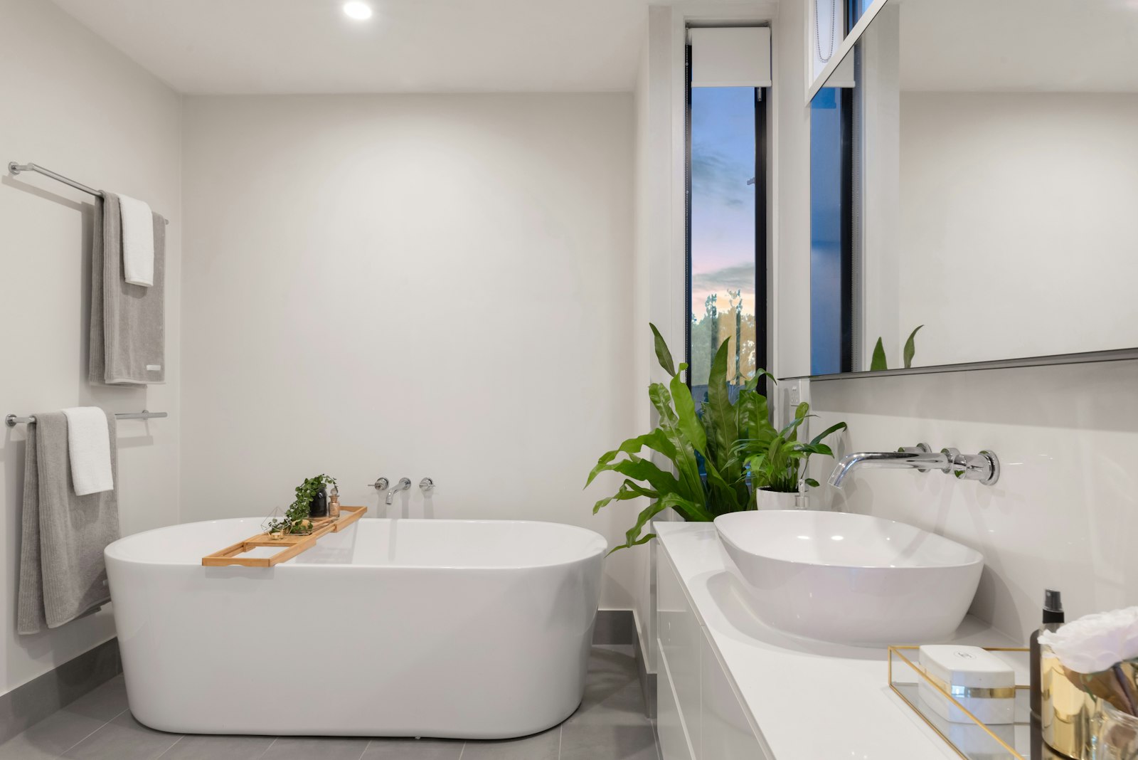 Bright modern bathroom remodel