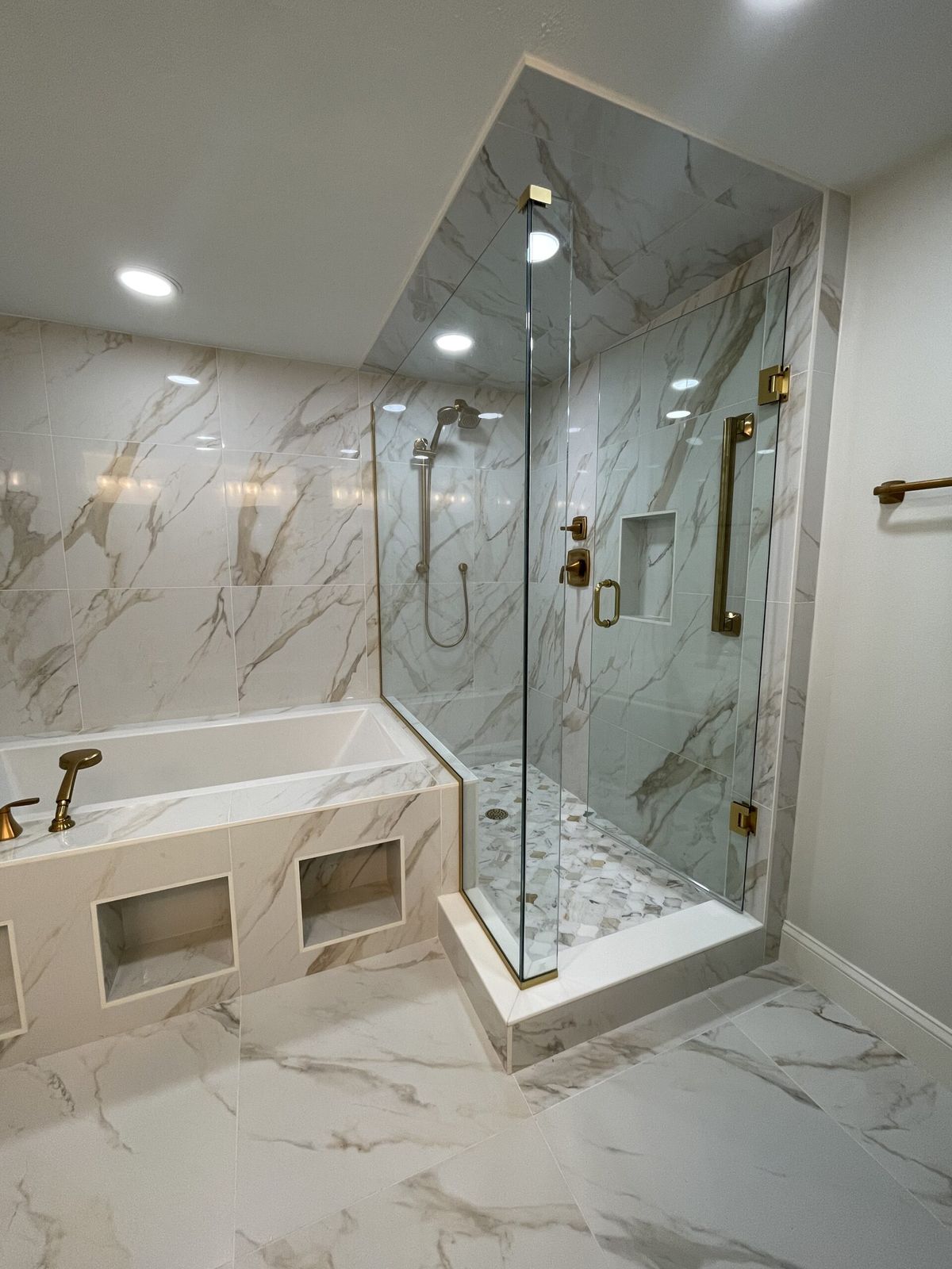 Marble bathroom remodel