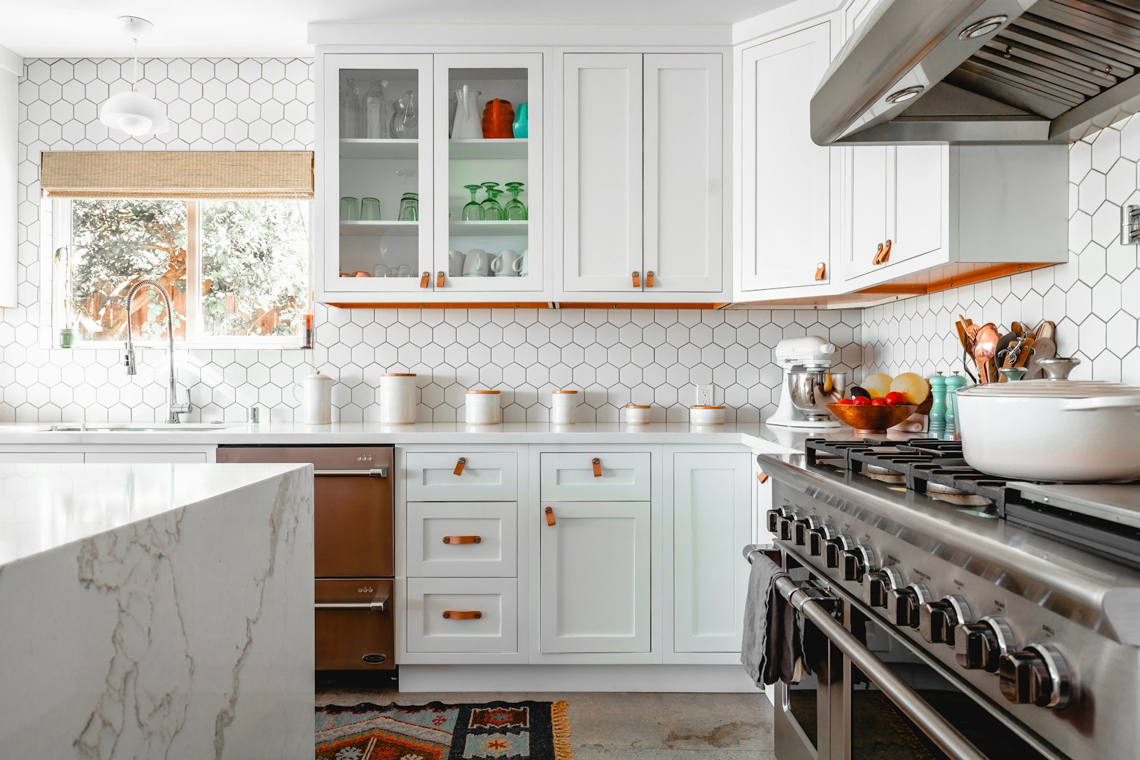 Modern white kitchen remodel